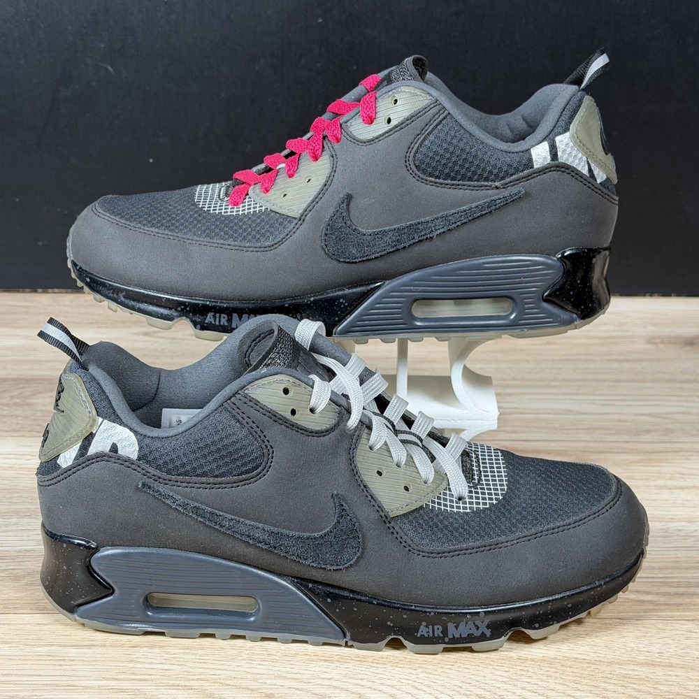 Nike Air Max 90 Shoes Mens Size 8 Gray Undefeated‎ Athletic Sneakers CQ2289-002